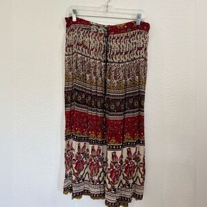 Absolutely Gorgeous Worthington Broomstick Boho Gypsy Maxi Skirt